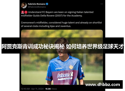 阿贾克斯青训成功秘诀揭秘 如何培养世界级足球天才 阿贾克斯青训成功秘诀揭秘 如何培养世界级足球天才